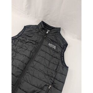 NRA National Rifle Association Men's 2XL Vest Black Quilted Puffer Full Zip
